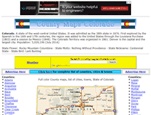 Tablet Screenshot of countymapscolorado.com